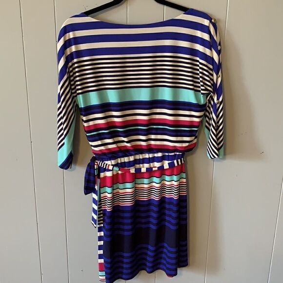 Guess Striped Belted Dress Size 6 - Picture 7 of 8
